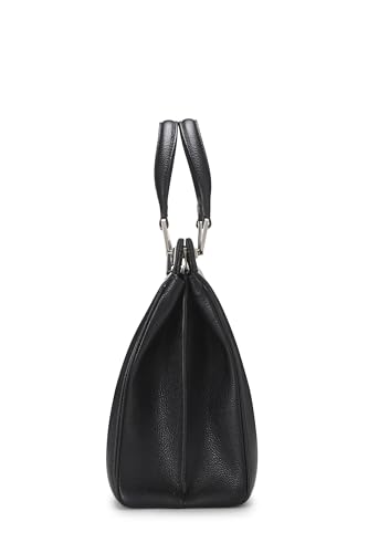 Gucci, sac à main Zumi en cuir noir de taille moyenne, d'occasion, noir