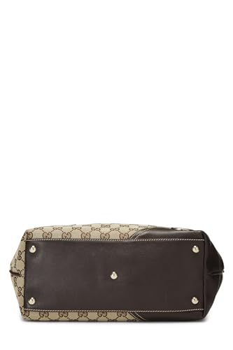 Gucci, sac fourre-tout Britt en toile GG d'origine d'occasion, marron