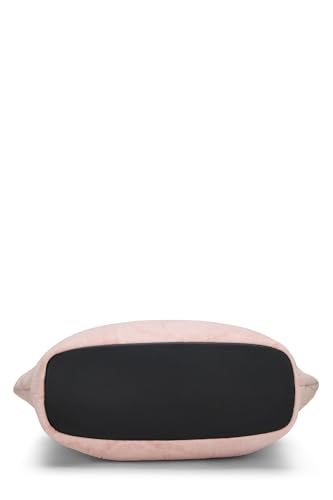 Chanel, grand sac fourre-tout en tissu éponge rose d'occasion, rose