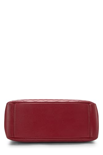 Chanel, Grand sac cabas Red Caviar d'occasion (GST), rouge