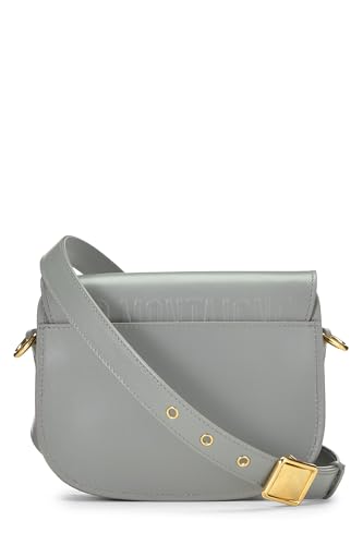 Dior, Solapa Bobby de piel de becerro gris Pre-Loved pequeña, Gris