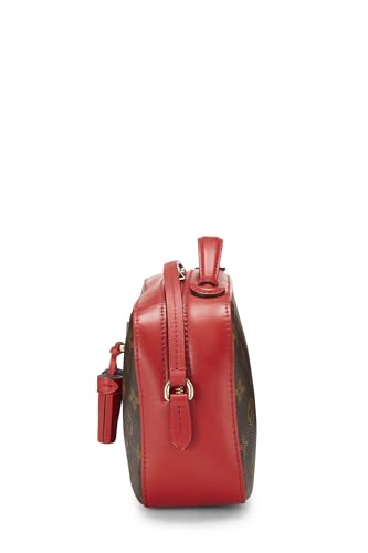 Louis Vuitton, Saintonge de lona con monograma rojo Pre-Loved, Rojo