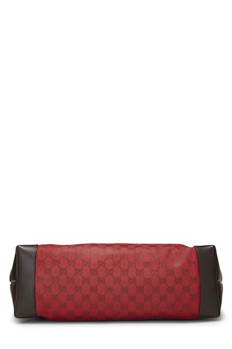 Gucci, sac fourre-tout en toile GG rouge d'occasion, grand modèle, rouge