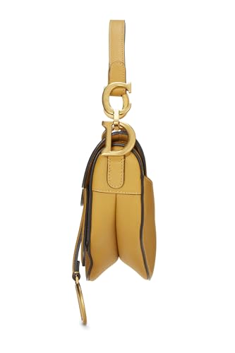 Dior, Mini sac à main en cuir jaune d'occasion, jaune