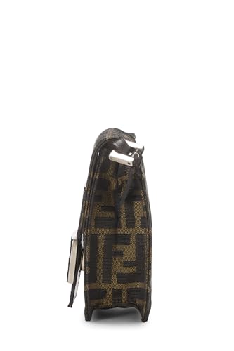 Fendi, Mini sac à bandoulière en forme de dôme en toile Zucca marron pré-aimé, Marron