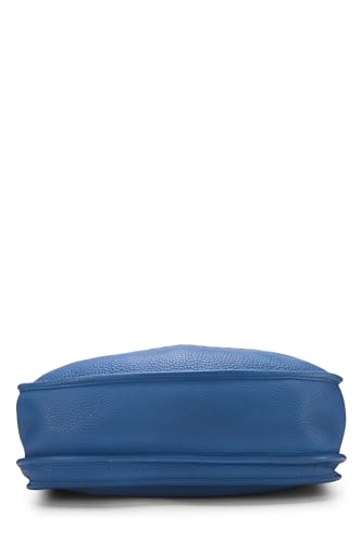 Hermès, Pre-Loved Blue de Galice Clemence Evelyne III Amazone GM, Mykonos