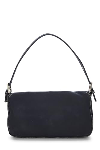 Fendi, Baguette en toile bleu marine d'occasion, bleu marine