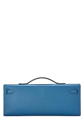 Hermès, Pre-Loved Blue Izmir Epsom Kelly Cut, Blue Izmir