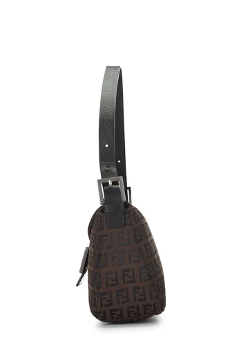 Fendi, Bolso de hombro pequeño Pre-Loved Brown Zucchino, Marrón