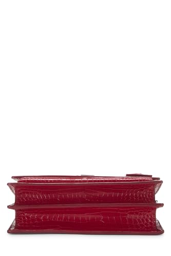 Yves Saint Laurent, Sunset Medium en cuir gaufré rouge d'occasion, rouge