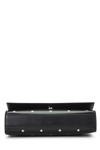 Yves Saint Laurent, Pre-Loved Black Calfskin Star Embossed Kate Medium, Black