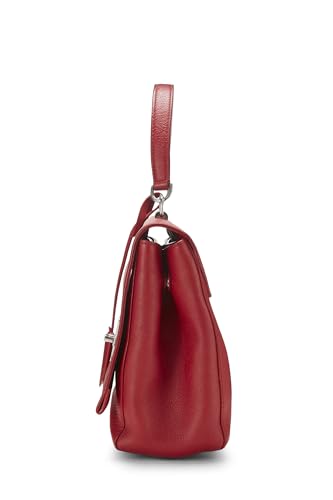 Louis Vuitton, Pre-Loved Red Leather Lockme II, Red