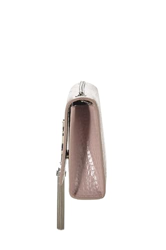 Yves Saint Laurent, Pre-Loved Pink Embossed Kate Tassel Medium, Pink