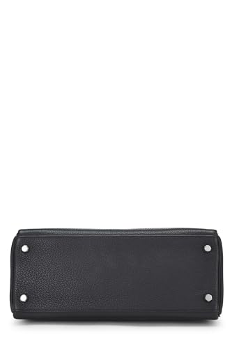 Hermès, Pre-Loved Black Togo Kelly Retourne 28, Black