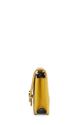 Gucci, Pre-Loved Yellow Leather Interlocking Crossbody Small, Yellow