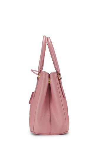 Prada, Pre-Loved Pink Saffiano Executive Tote Small, Pink