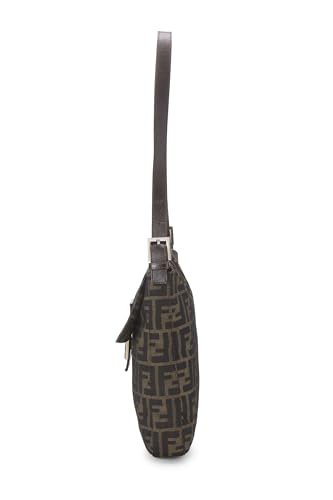 Fendi, Pre-Loved Brown Zucca Canvas Shoulder Bag, Brown