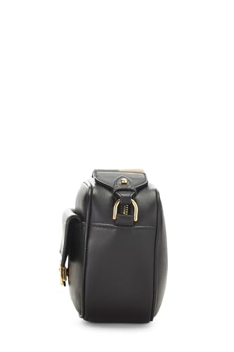 Fendi, Pre-Loved Black Leather Baguette Camera Bag Mini, Black