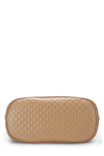 Gucci, Mini sac Nice Dome en cuir Microguccissima beige d'occasion, beige