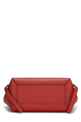 Céline, Sac ceinture en cuir de veau grainé orange Micro, d'occasion, Orange