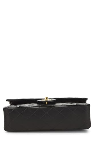 Chanel, Pre-Loved Black Quilted Lambskin Classic Double Flap Medium, Black