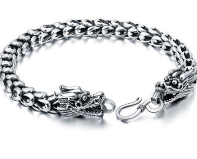 Bracelet de robinet audacieux et dominateur pour hommes en argent S925