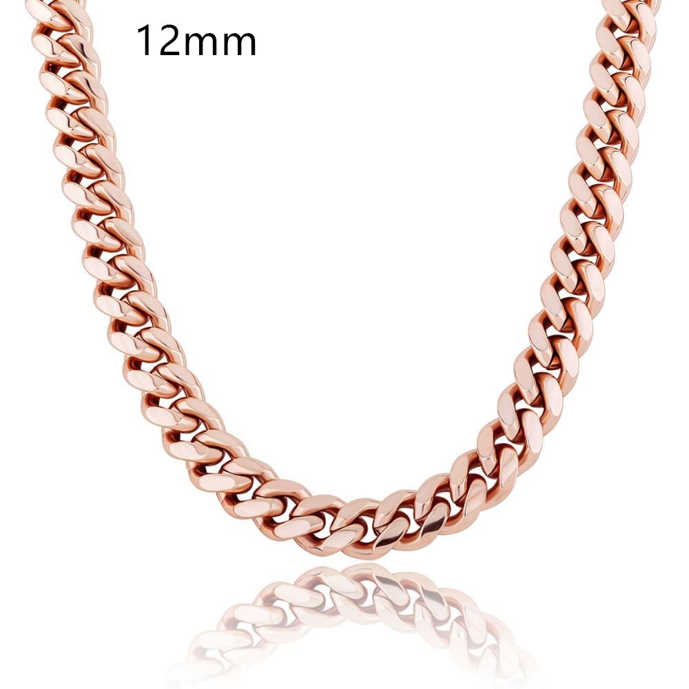 Men's Cuban chain jewelry buckle box personality necklace