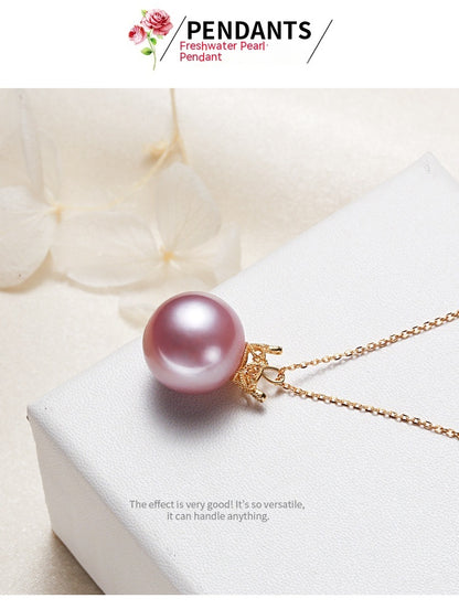 Crown Silver 925 Silver Pendant Pearl Necklace