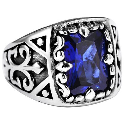 Bague vintage en argent S925 Blue Moonlight