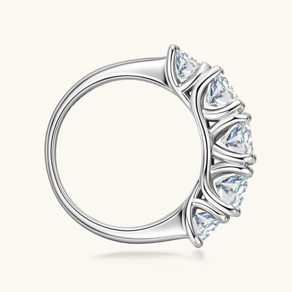 Light Luxury Ins Style 925 Silver Moissanite Ring