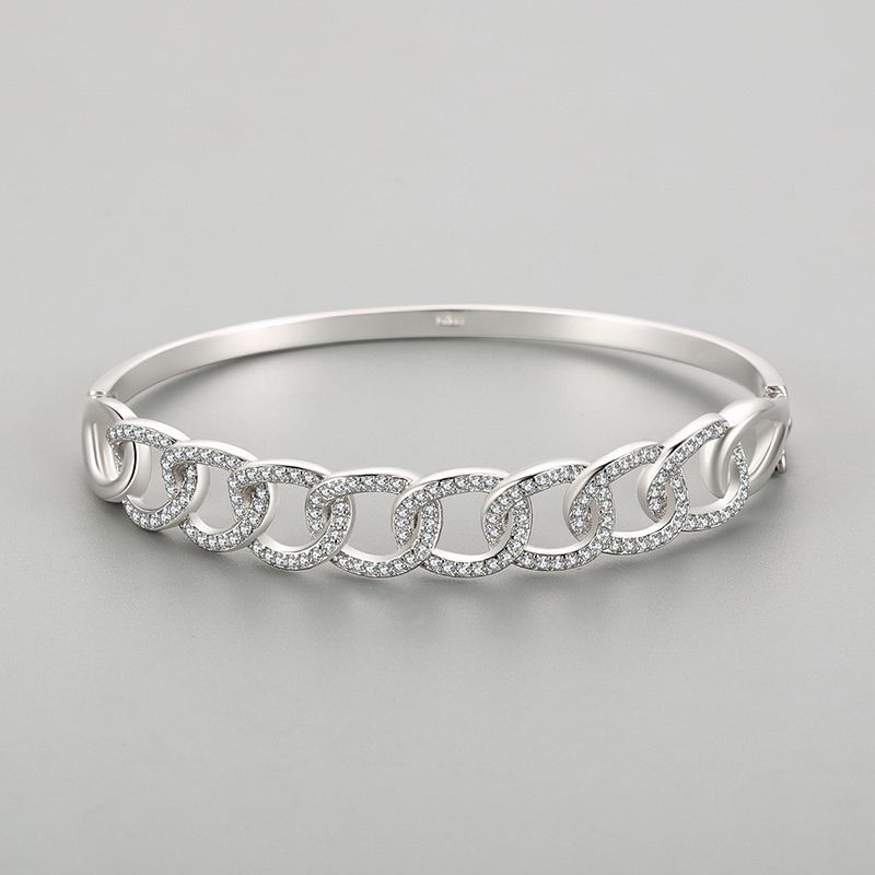 S925 Silver Necklace Bar Bracelet For Women