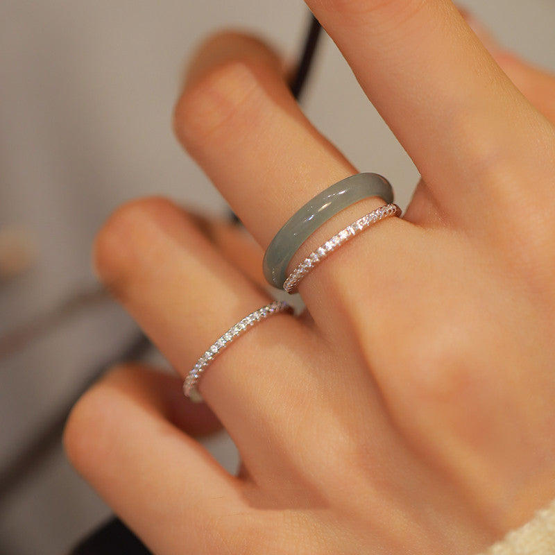 Sterling Silver Stacked Ethnic Style Ring