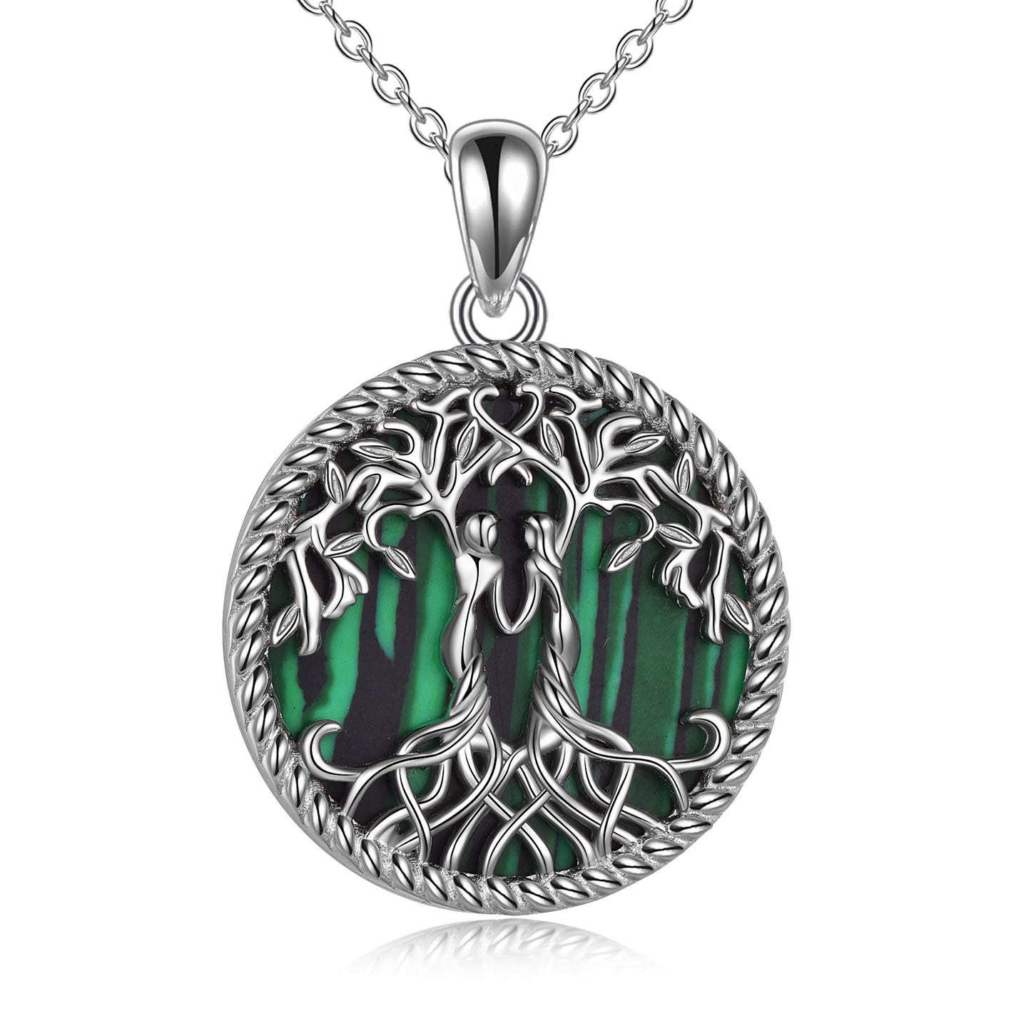 Collier en argent sterling avec arbre de vie pour sœurs