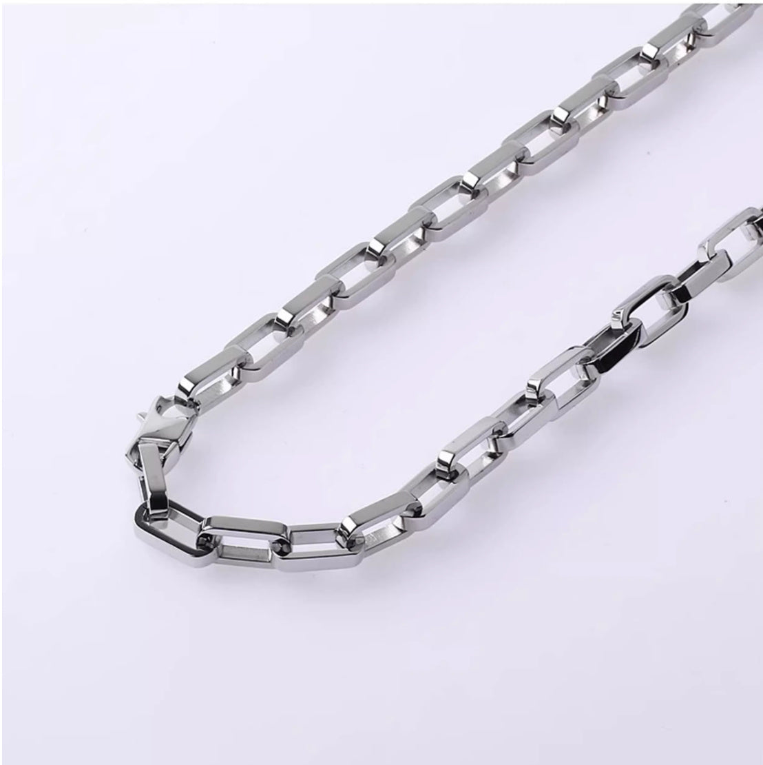 Men's Versatile Non-fading Sterling Silver Lightning Cuban Necklace