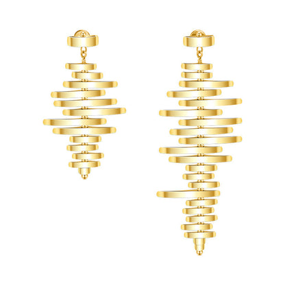 European And American Ins Style Fashion Trend Irregular Geometric Earrings