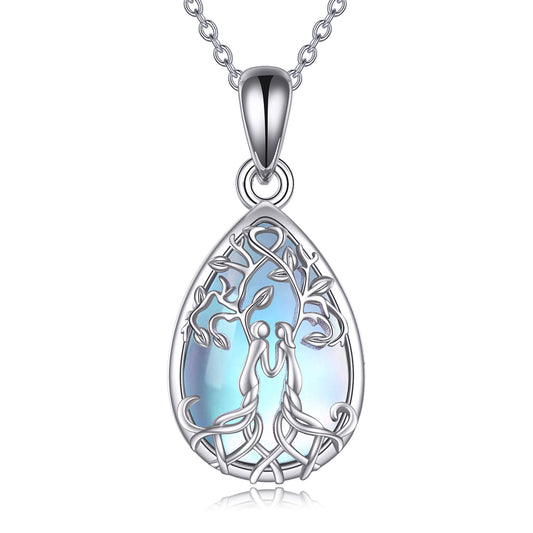 Collier en argent sterling avec arbre de vie pour sœurs