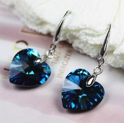 Pendientes Love en Plata Pura para Mujer