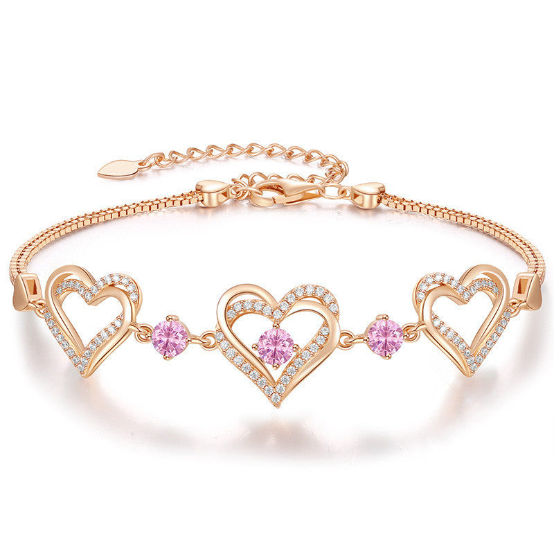 Bracelet en cristal pour douze anniversaires, bijou de personnalité tendance pour la main