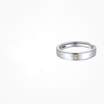 Silver Ring With Sun Moon And Stars