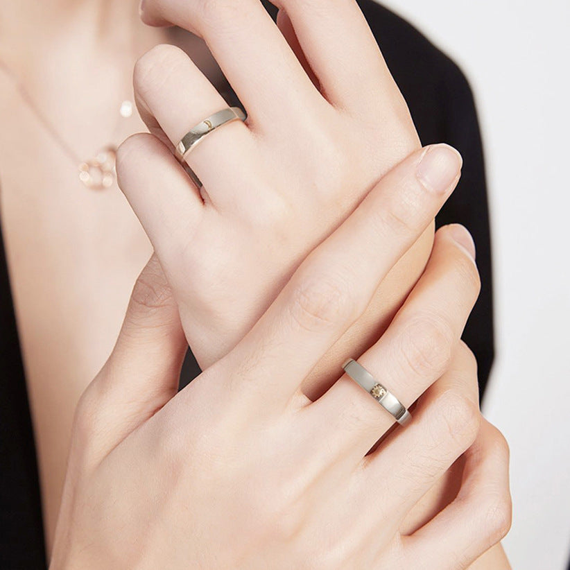 Silver Ring With Sun Moon And Stars