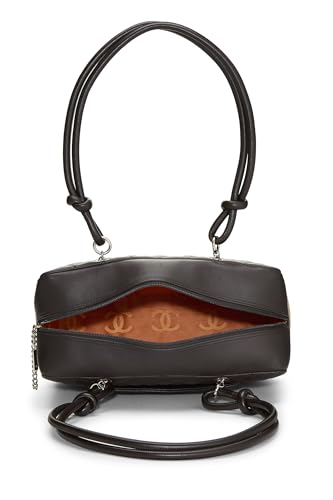 Chanel, Bowler Cambon Ligne en cuir de veau marron d'occasion, marron