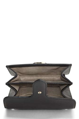 Gucci, petit sac à bandoulière en cuir noir d'occasion, noir