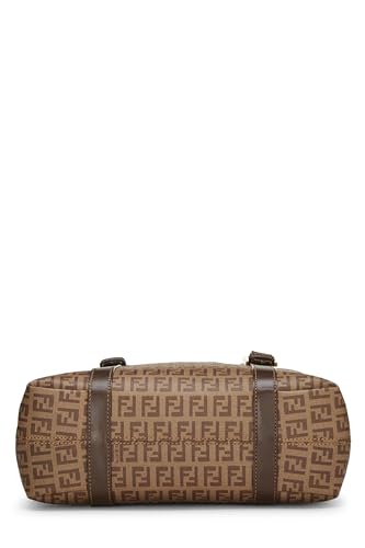 Fendi, sac fourre-tout en toile enduite marron Zucchino, petit modèle, d'occasion, marron