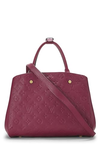 Louis Vuitton, Monograma morado Pre-Loved Empreinte Montaigne MM, Púrpura