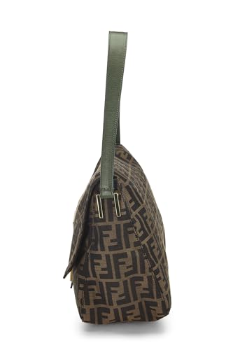 Fendi, Pre-Loved Green & Brown Zucca Canvas Mama Large, Green