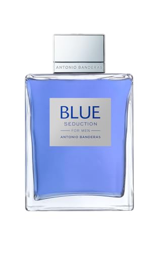 Perfumes Antonio Banderas - Blue Seduction - Eau de toilette para hombre - Larga duración - Fragancia fresca e informal - Ideal para usar durante el día - 6.7 Fl. Oz