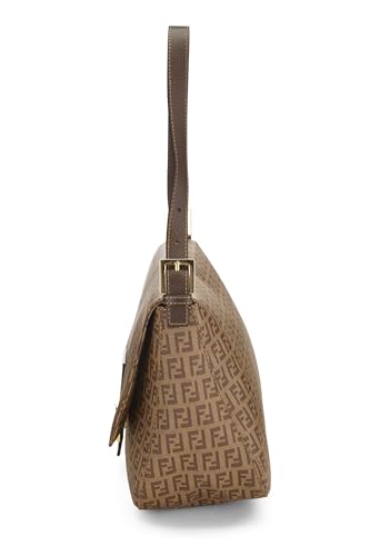 Fendi, Pre-Loved Brown Zucchino Coated Canvas Mama, Brown