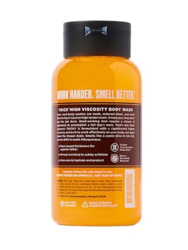 Gel de baño de alta viscosidad Duke Cannon THICK, aroma a dientes de sierra, aire alpino y madera de cedro, 17,5 oz