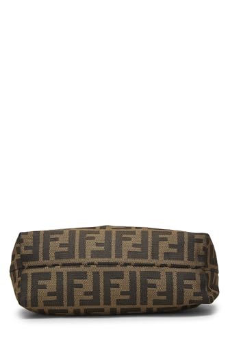 Fendi, Mini sac à bandoulière en toile marron Zucca d'occasion, marron