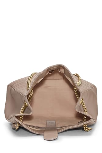 Gucci, sac fourre-tout à chaîne GG Marmont en cuir rose d'occasion, rose